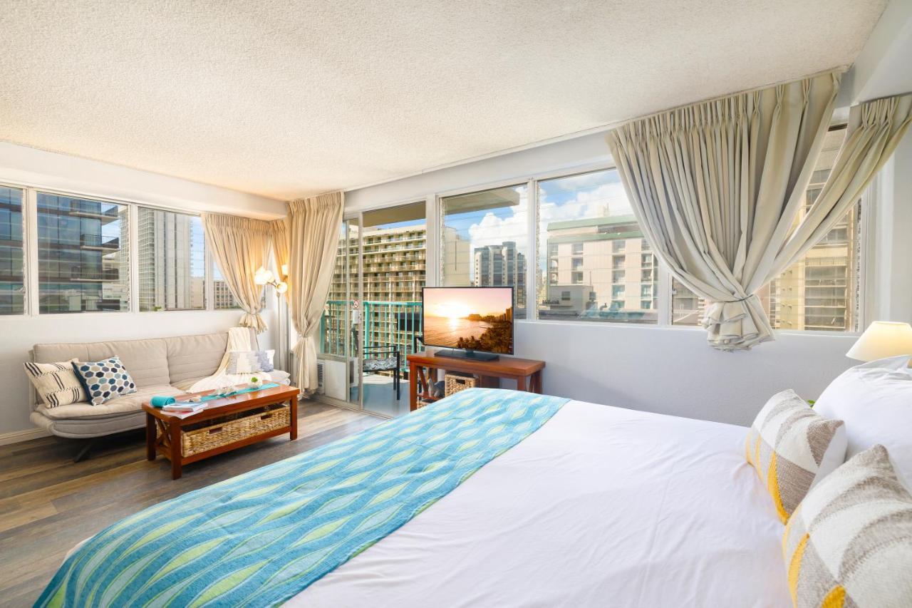 Beautiful Studio In The Heart Of Vibrant Waikiki Honolulu Bagian luar foto